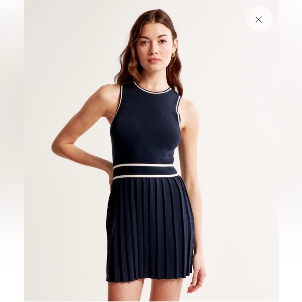 Abercrombie & Fitch Navy Blue Sleeveless Dress